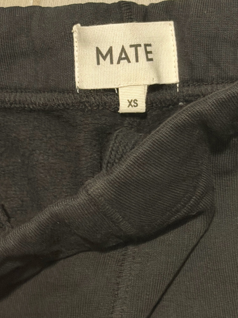 MATE the Label Black Organic Cotton Lounge Shorts Black Lounge Shorts Size XS NW - Picture 5 of 11